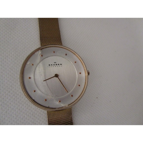 Skagen SKW2142 Gitte Rose-tone Stainless Steel Mesh Watch LOT OF 2 -PARTS/REPAIR main image 5